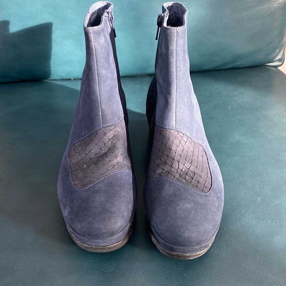 Camper Suede Wedge Heel Booties - Picture 2 of 15